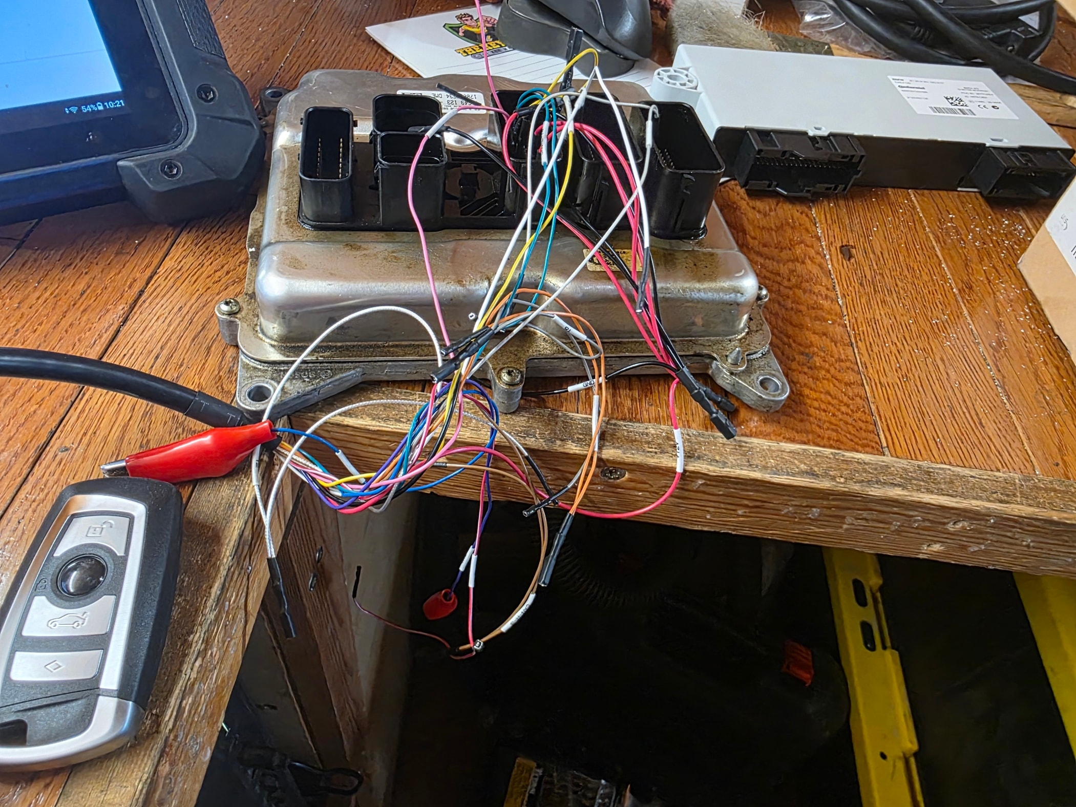 Car engine control module