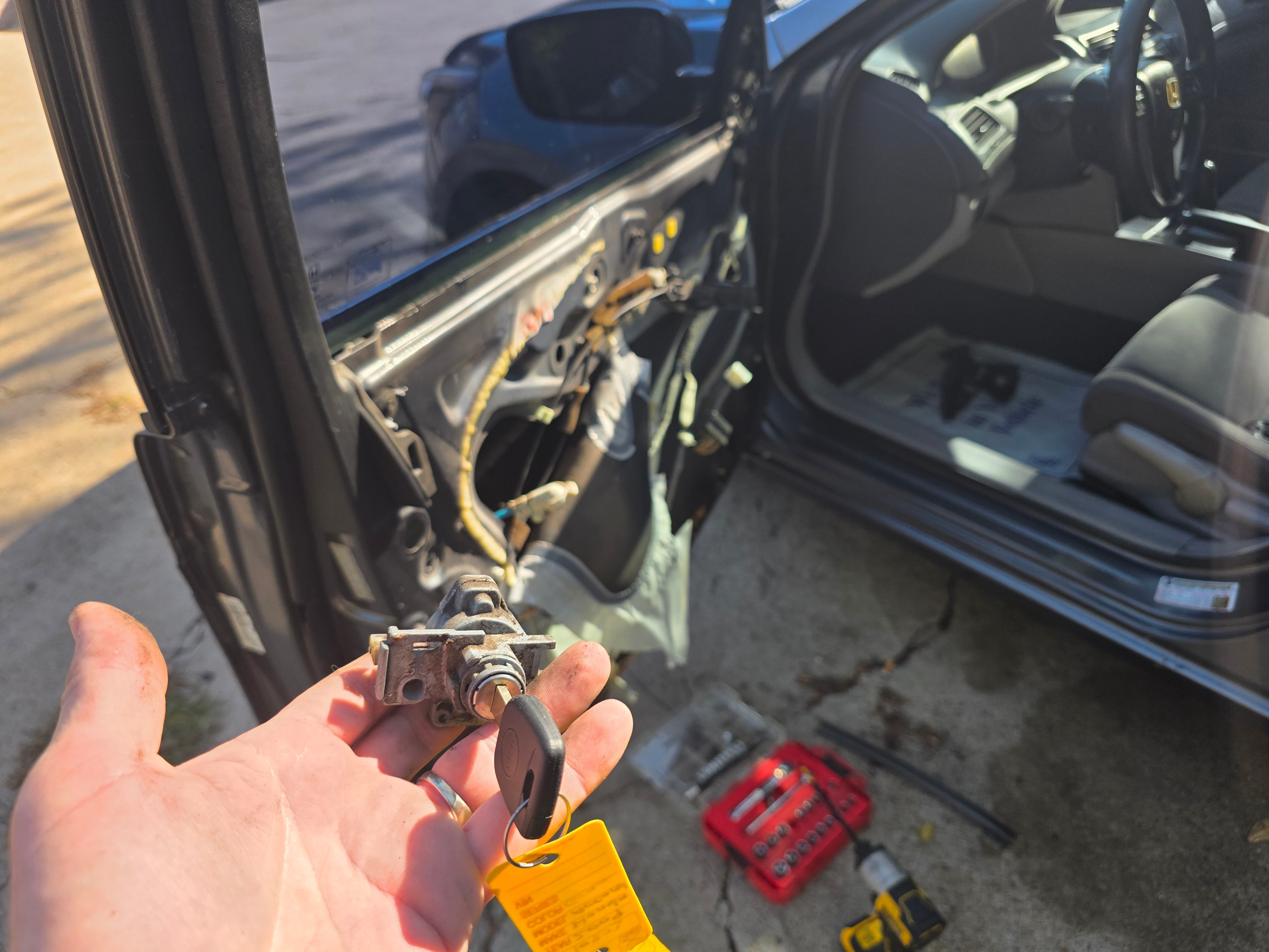Car door latch repair