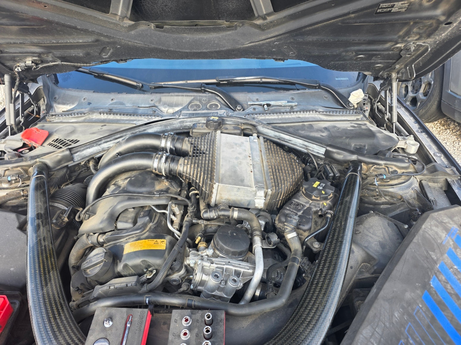Supercharged engine bay